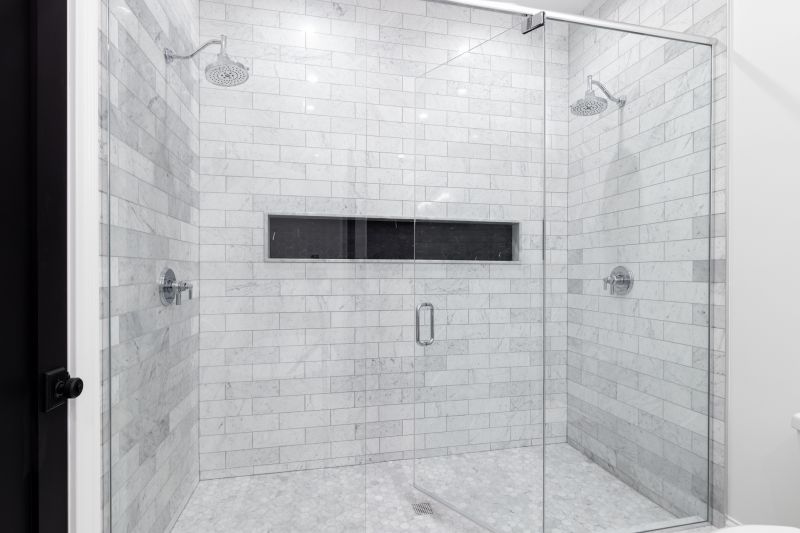Walk-in Shower with Textured Tiles